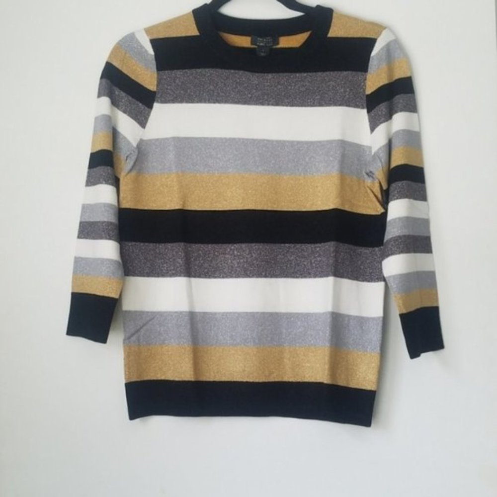 Halogen Multi-Colored Striped Sweater - image 1